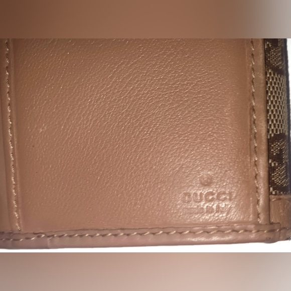 GUCCI GG PREOWNEDBEAUTIFULWALLET ,BEIGE AND BROWN